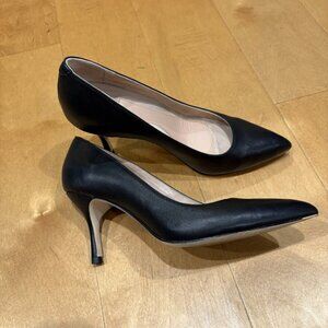 Ally pain-free Shoes black leather handcrafted pump heel